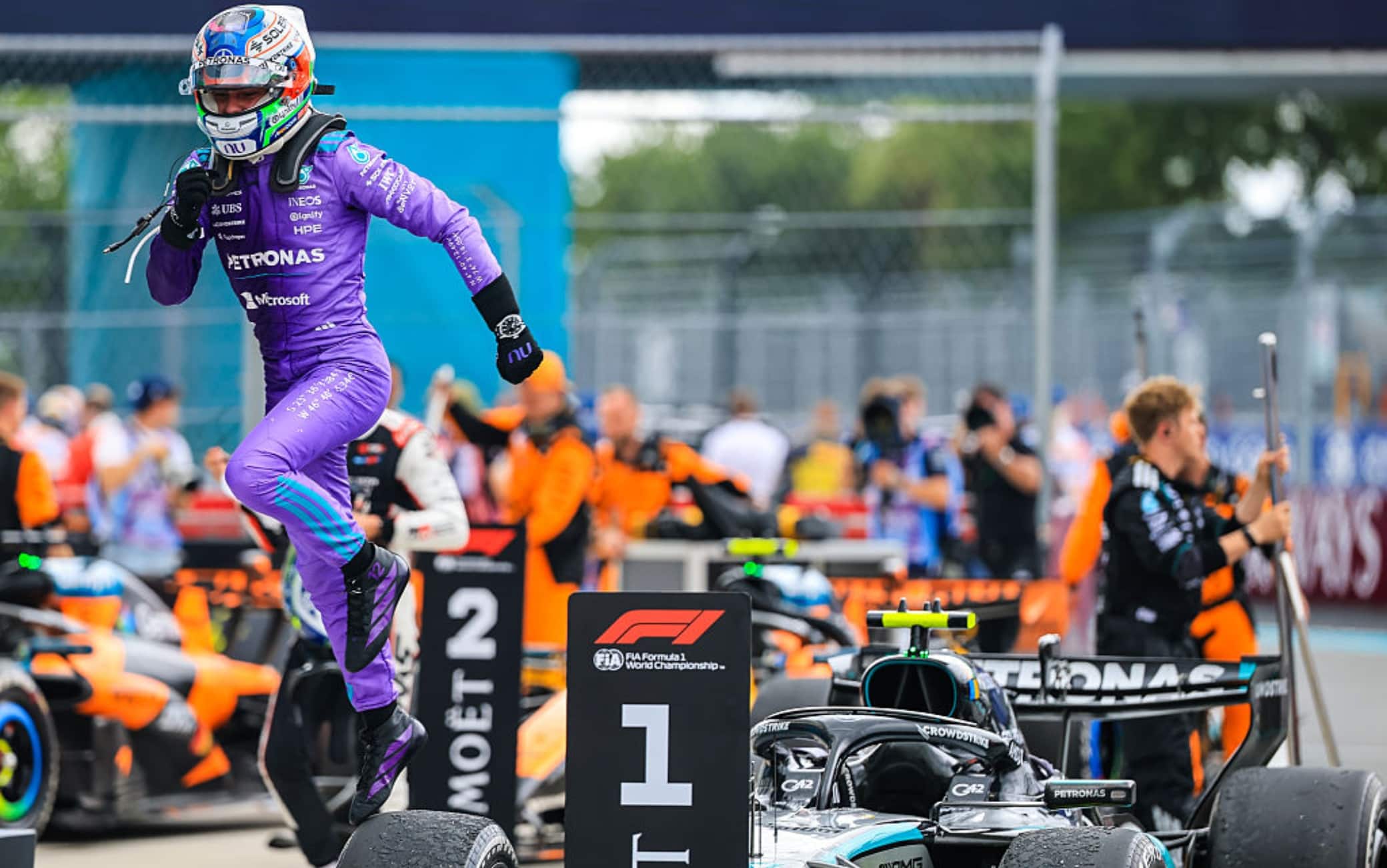 F1, Gp Miami: la gara vista dalla pista negli Usa