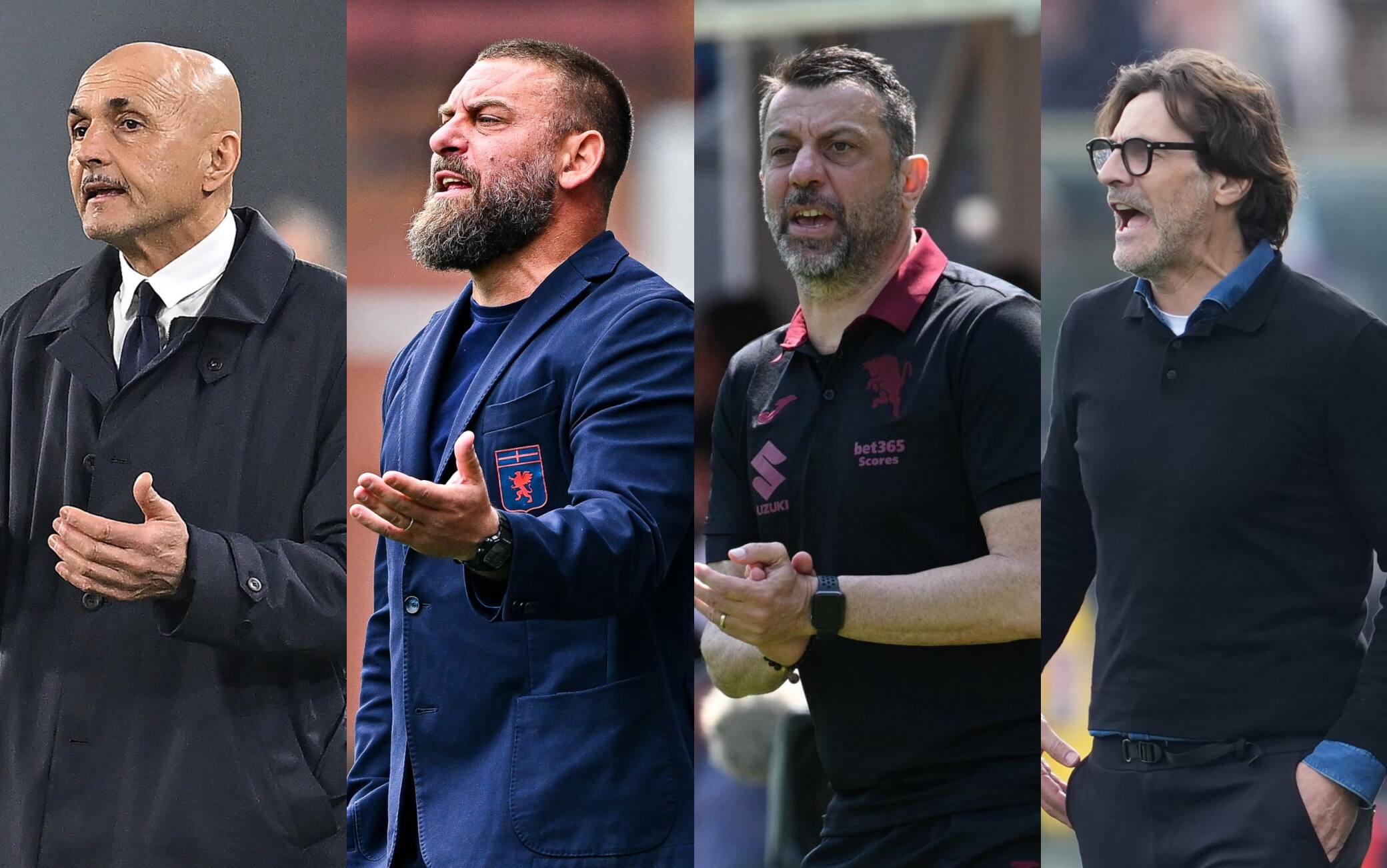 Serie A, l'effetto dei cambi allenatore: da De Rossi a Spalletti, da D'Aversa a Palladino