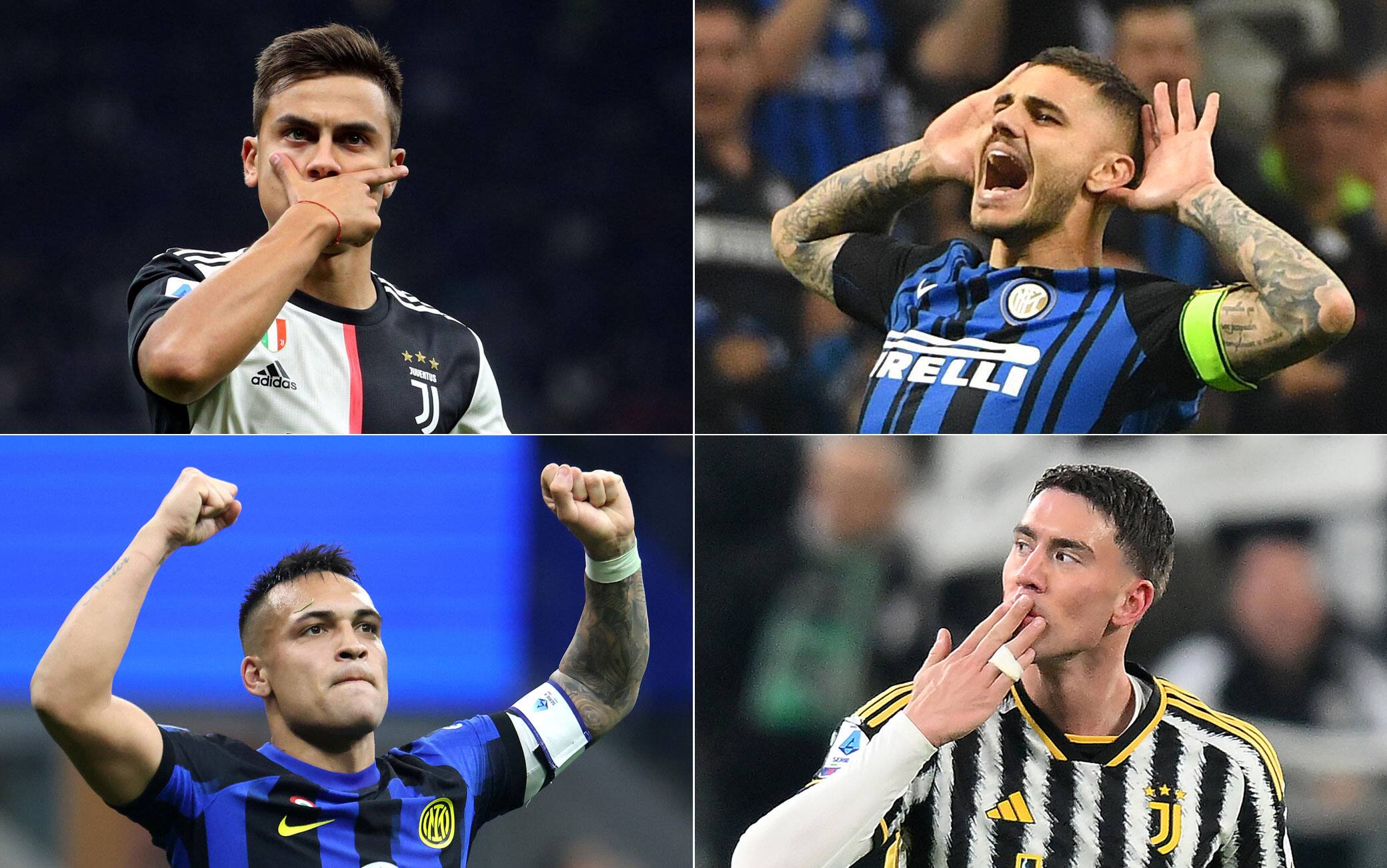 Juve-Inter, i migliori marcatori in attività: la classifica