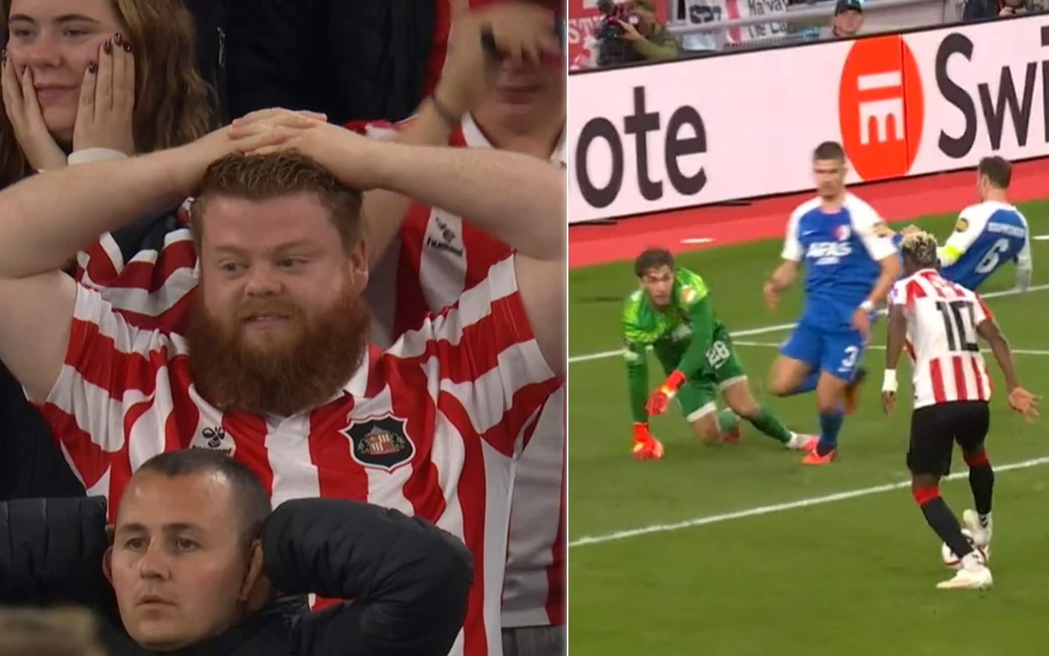 Sunderland-Az Alkmaar, l'errore di Angulo a pochi metri dalla porta. VIDEO