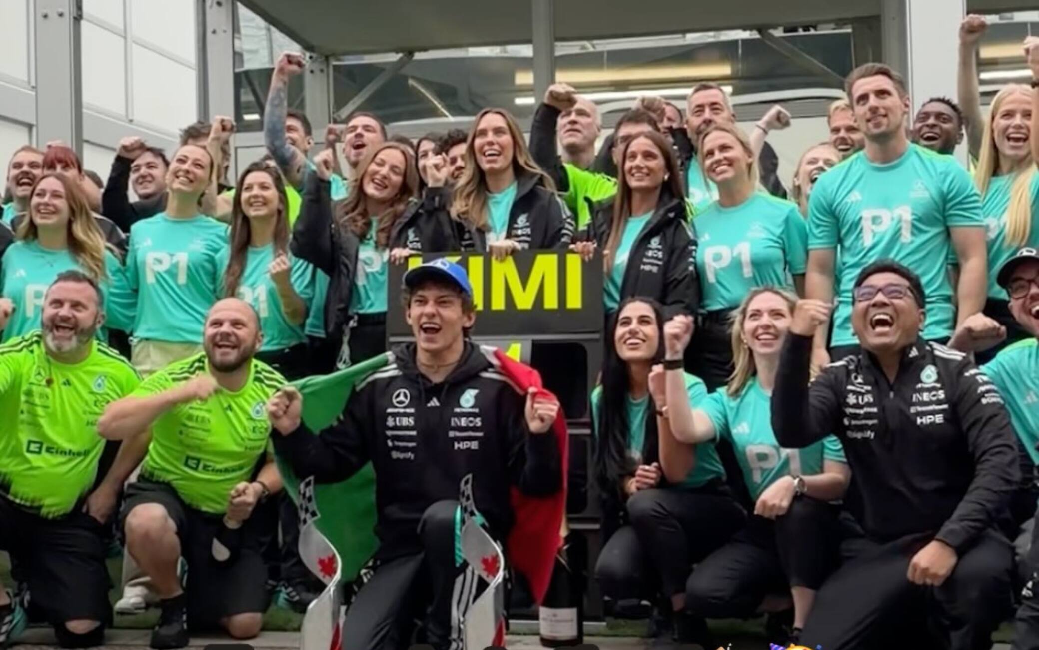 F1, la festa di Kimi Antonelli continua: le FOTO dopo il trionfo al GP Canada