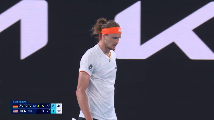 Zverev-Tien, i migliori colpi agli Australian Open