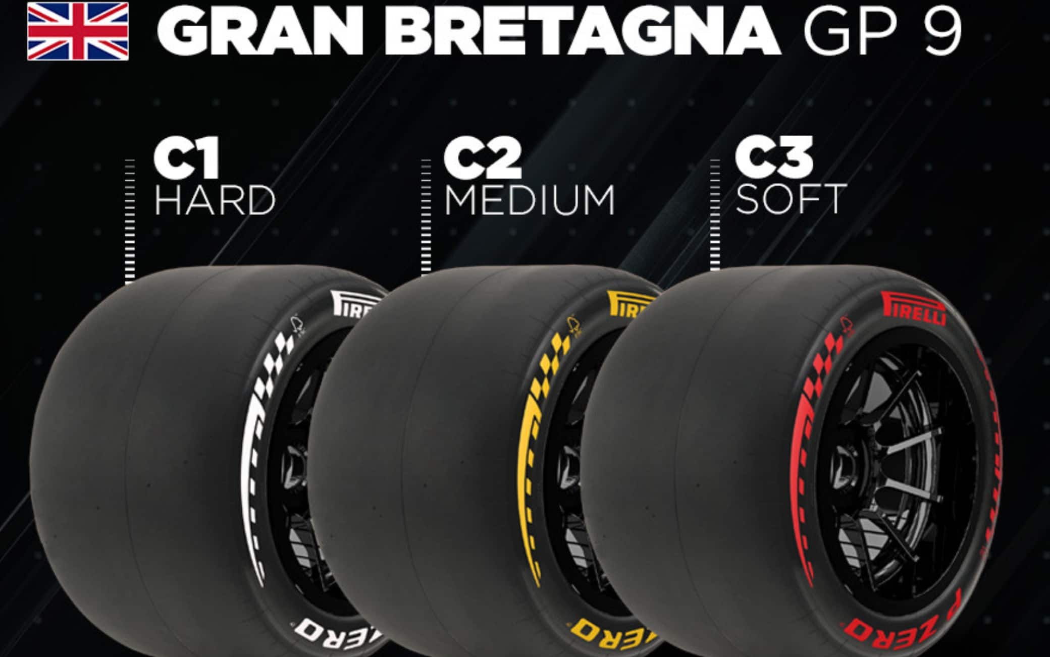 Formula 1, le gomme Pirelli per il GP Silverstone in Gran Bretagna