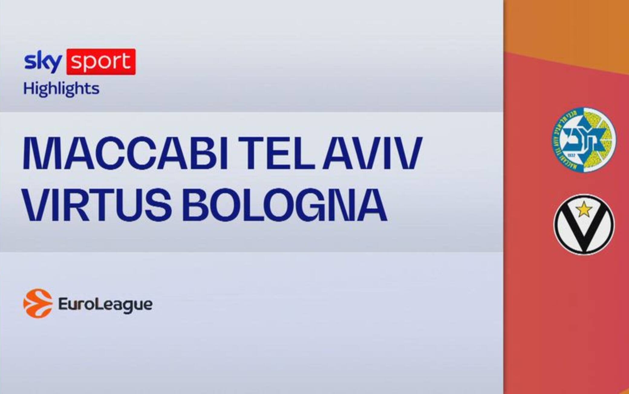 Maccabi-Virtus Bologna 85-89: gli highlights di Eurolega