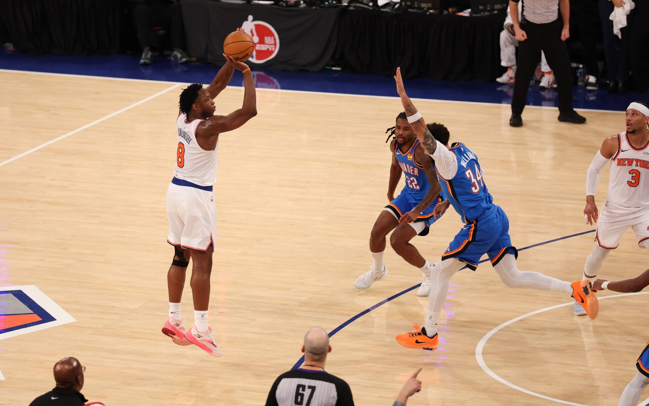 NBA, Brunson e Anunoby sbagliano le triple del pareggio: Oklahoma City sbanca New York