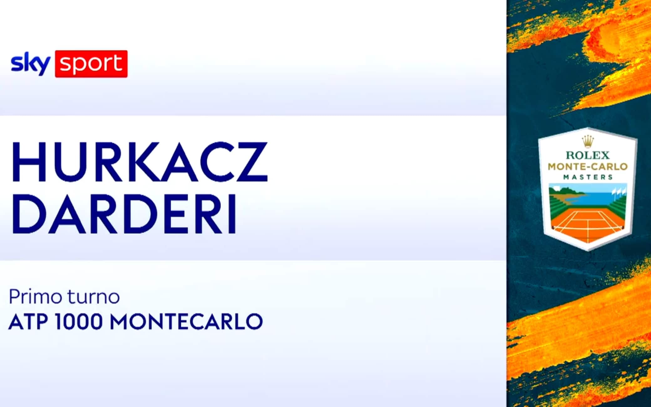 Darderi-Hurkacz: highlights Atp Monte-Carlo. VIDEO