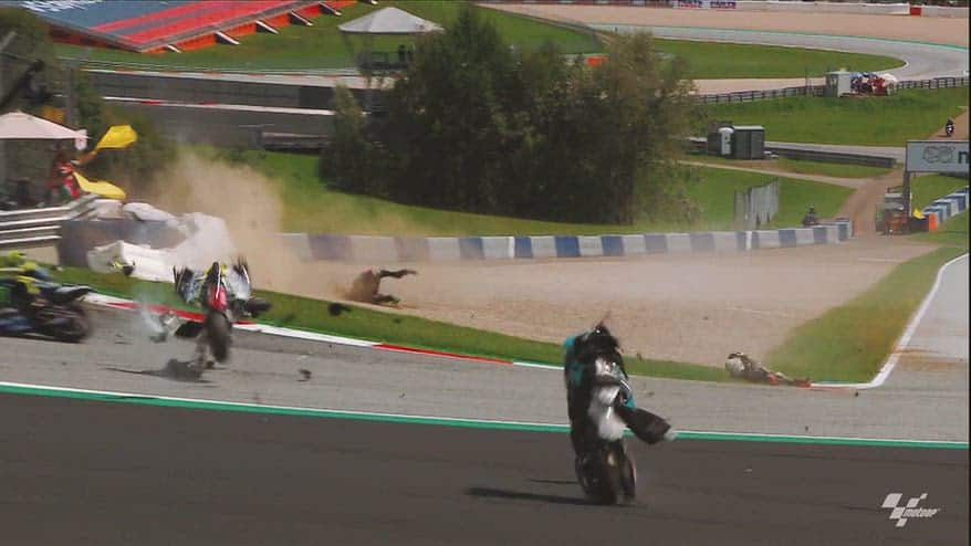 GP Austria, che paura nel 2020: l'incidente Zarco-Morbidelli
