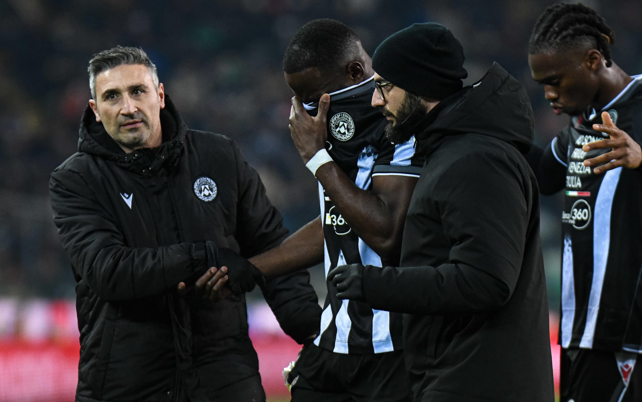 Udinese, lesione all'adduttore sinistro per Keinan Davis: 4 settimane di stop