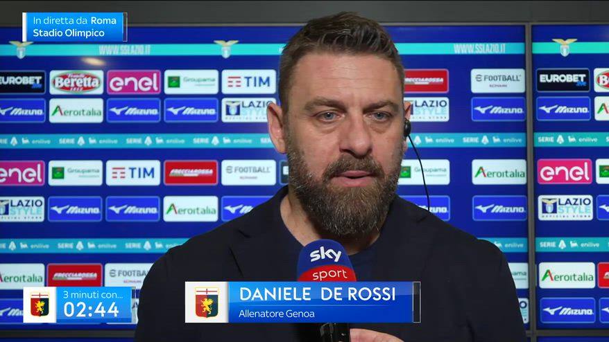 De Rossi: "Ottima partita, il Genoa non meritava di perdere"