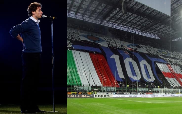 Gianfelice Facchetti recita il suo monologo per i 100 anni dell'Inter