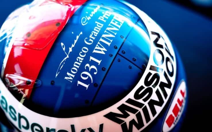 FOTO. LECLERC E IL CASCO DEDICATO A CHIRON