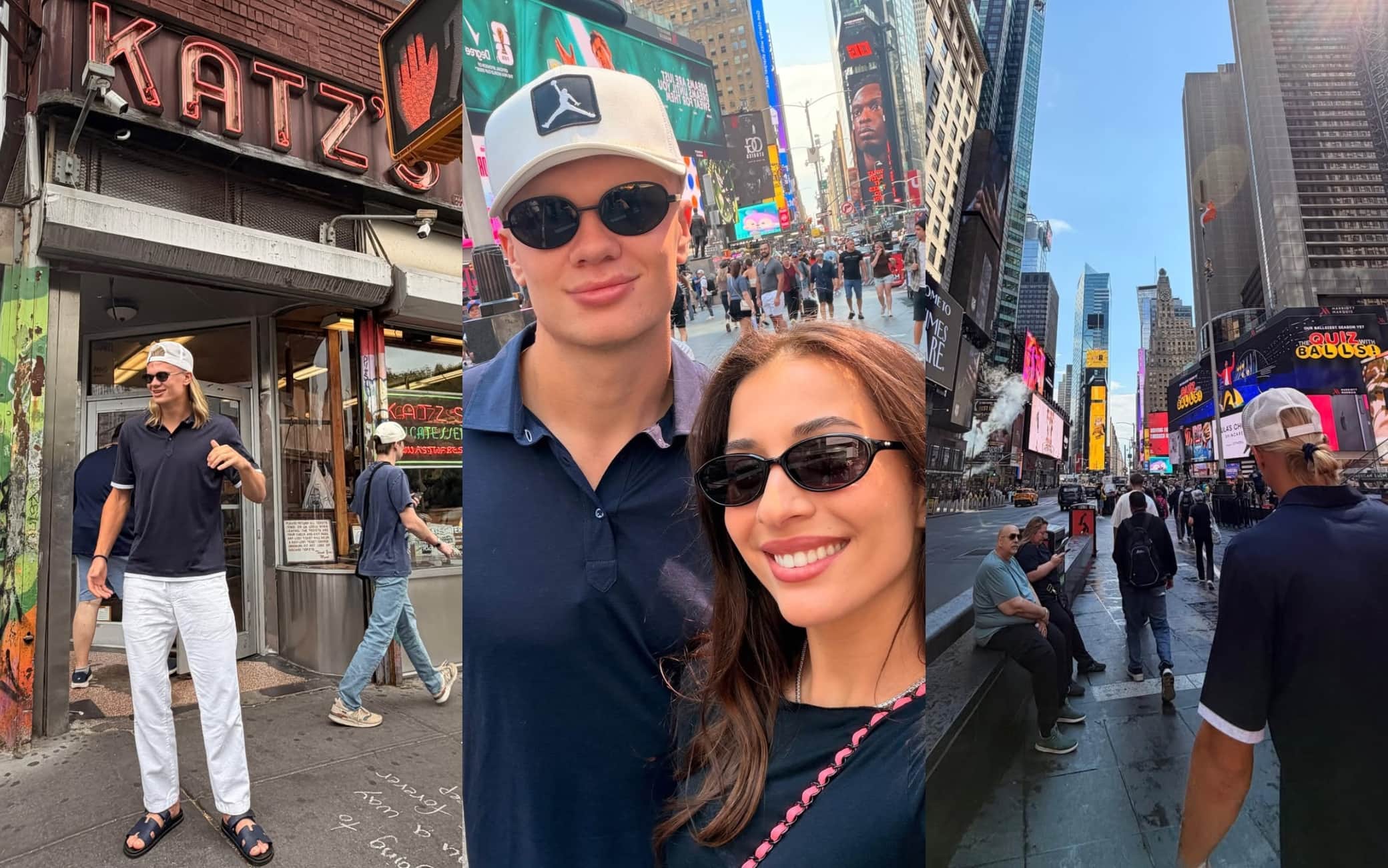 Haaland "turista" a New York dopo l'esordio con la Norvegia. FOTO