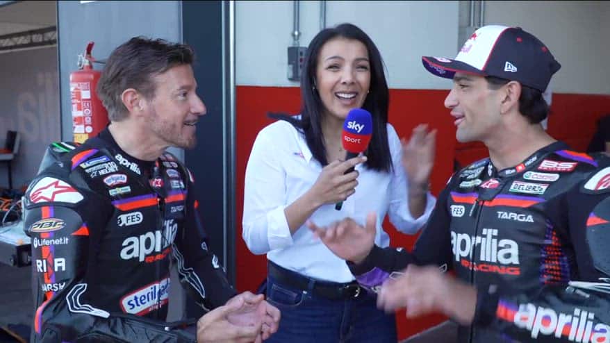 Martin e il siparietto con Biaggi: "Devi andare in pista!"