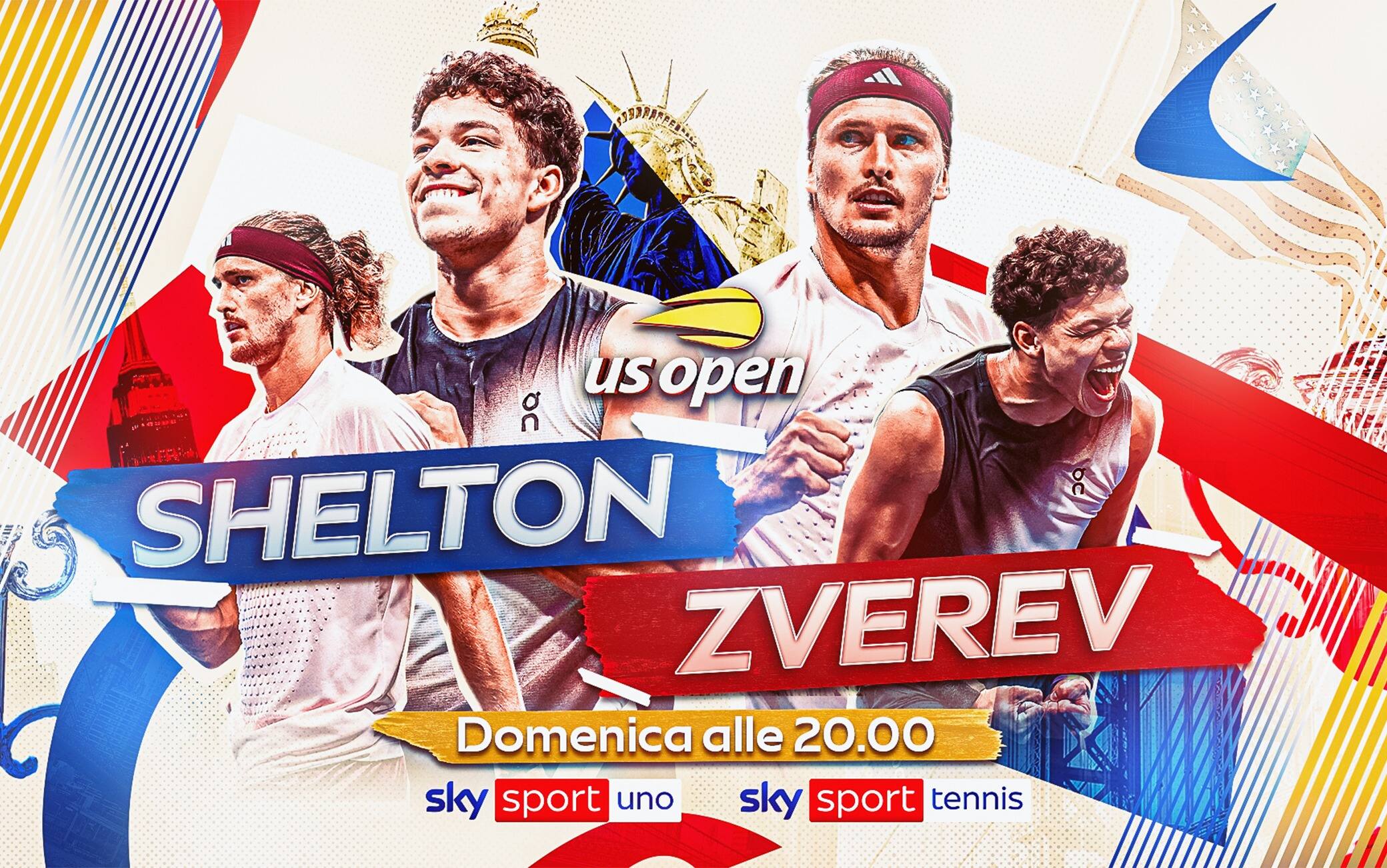 Zverev-Shelton agli US Open, dove vedere in tv e streaming