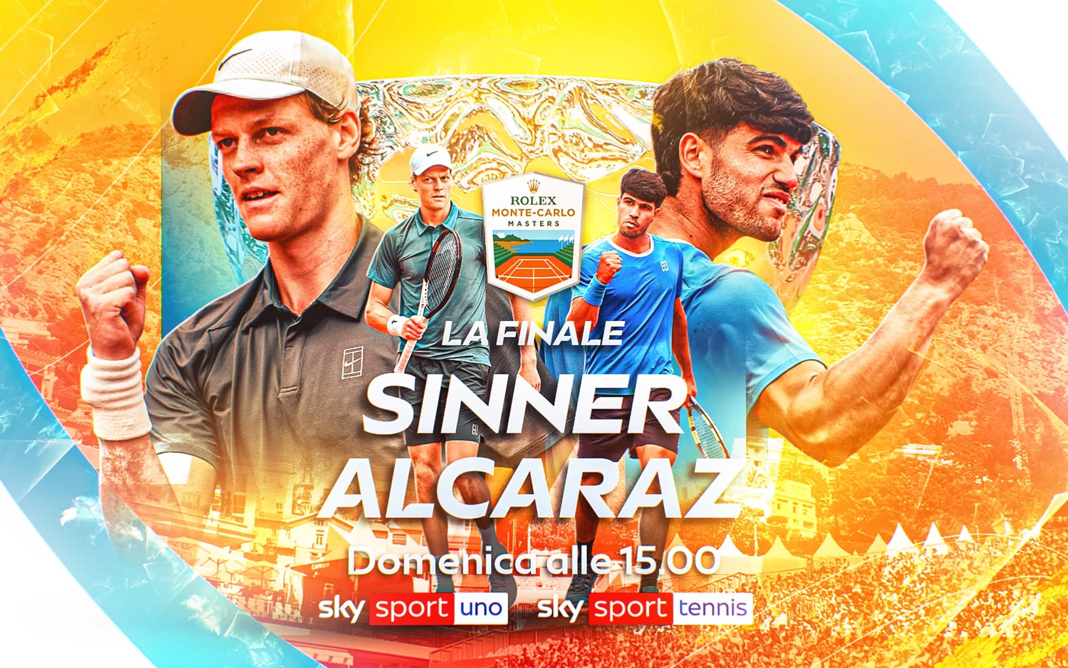 Sinner-Alcaraz all'Atp Monte-Carlo, il risultato in diretta live della partita
