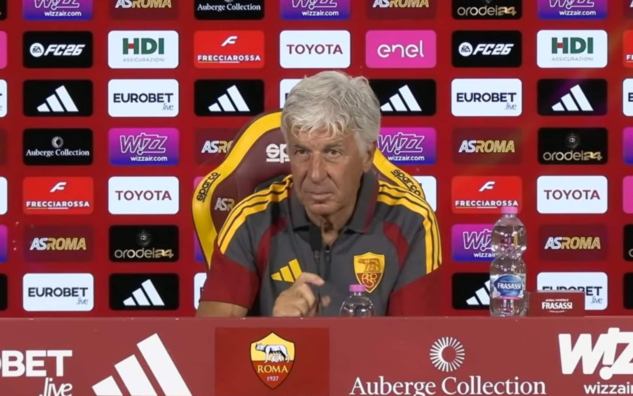 Roma-Fiorentina, Gasperini: "Mancano due pedine, noi unici a subire fair play Uefa" 