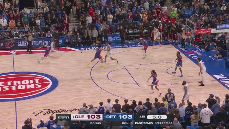NBA, Ausar Thompson manda Pistons-Cavs al supplementare