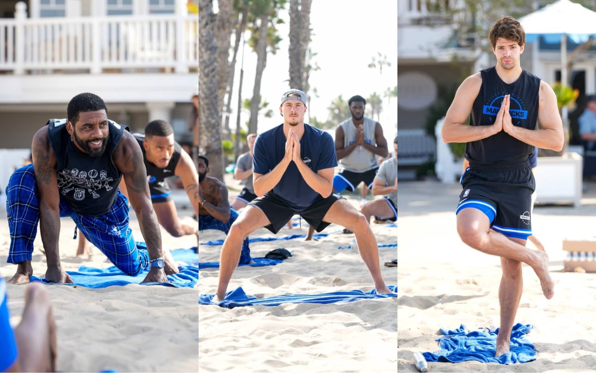 NBA, i Mavs in trasferta a Los Angeles si allenano in spiaggia e diventano...i Beach Boys