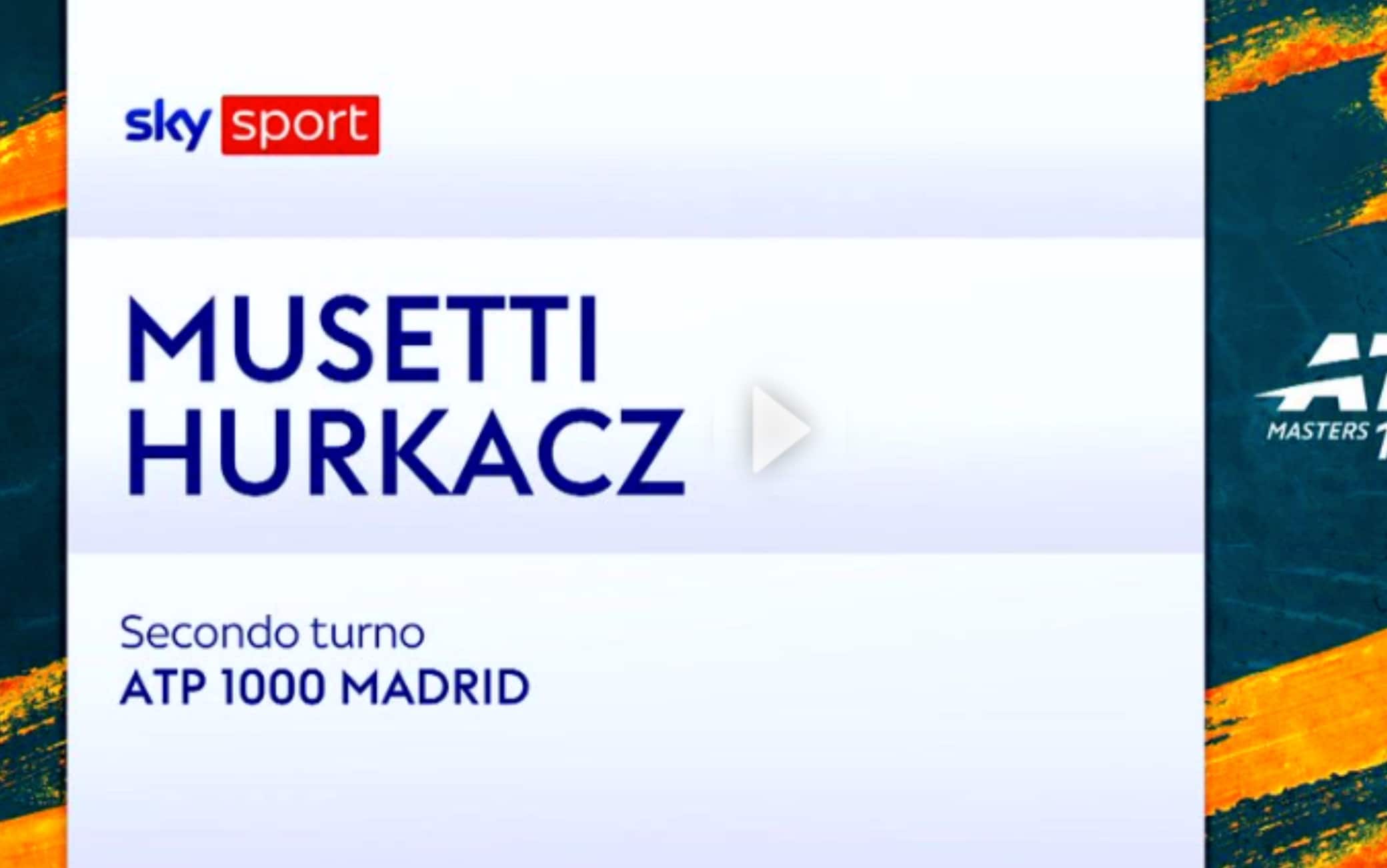 Musetti-Hurkacz: highlights Atp Madrid