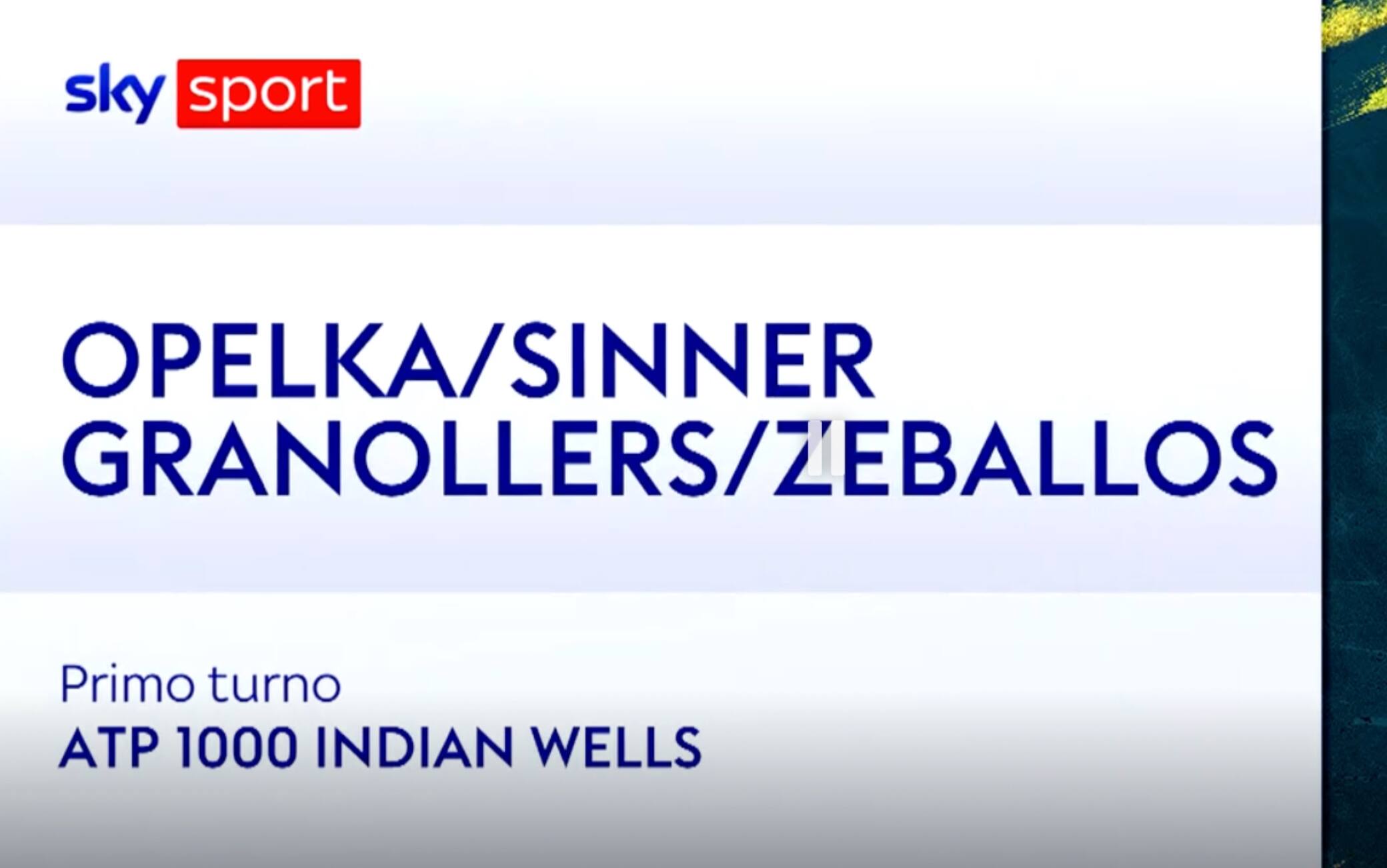 Sinner-Opelka-Zeballos/Granollers: Atp Indian Wells highlights. VIDEO