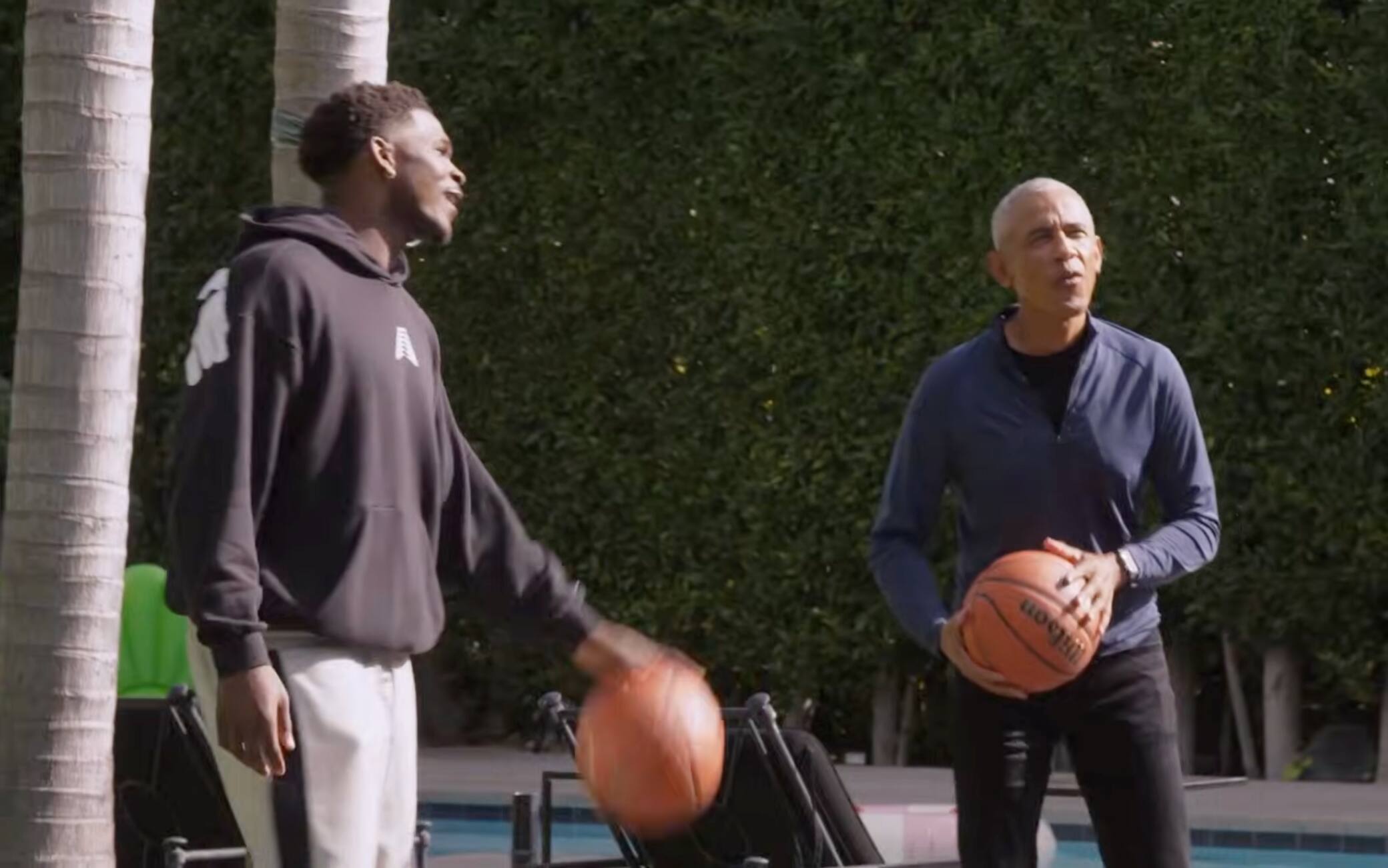 La sfida di tiro tra Barack Obama e Anthony Edwards è imperdibile. VIDEO