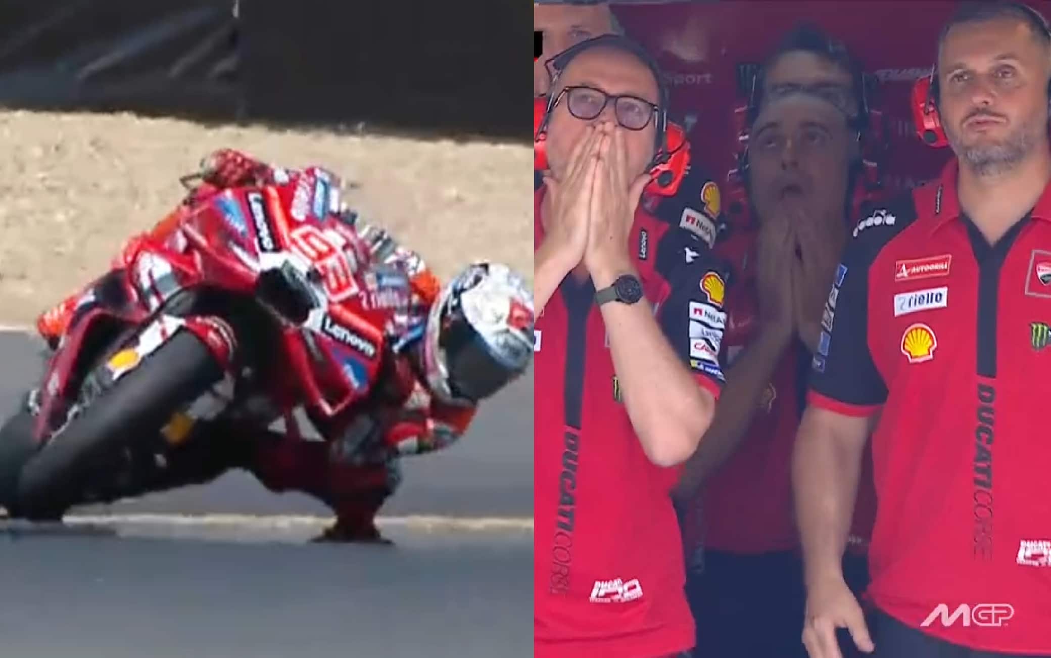 Marc Marquez, rischio pazzesco alla penultima curva della gara di Brno. VIDEO