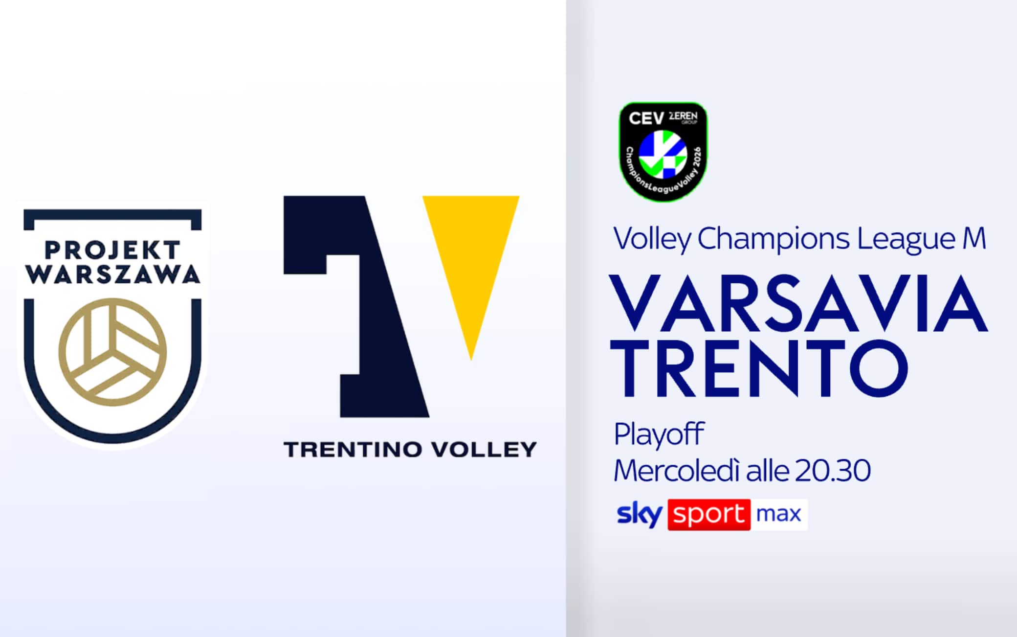 Playoff Champions volley, oggi in campo Trento