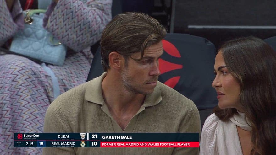Eurolega SuperCup, anche Gareth Bale a bordo campo