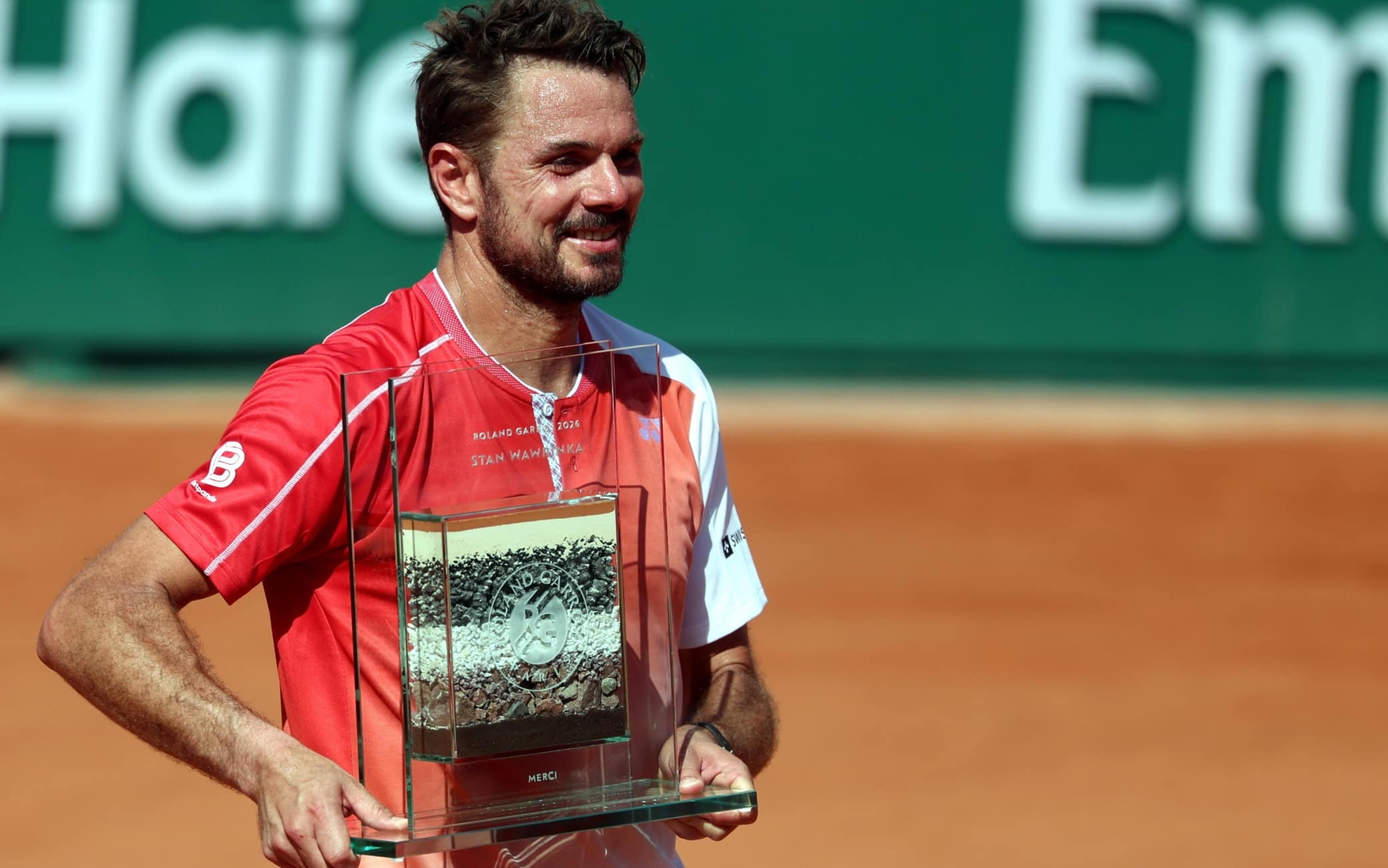 Wawrinka: il tributo del Roland Garros e l'omaggio dei Big Three, Sinner e Alcaraz. FOTO