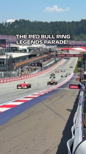 F1, parata di vetture storiche in Austria prima della gara