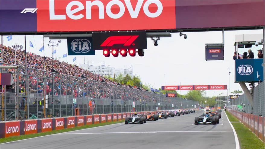 F1, GP Canada: la partenza e il 1° giro a Montreal