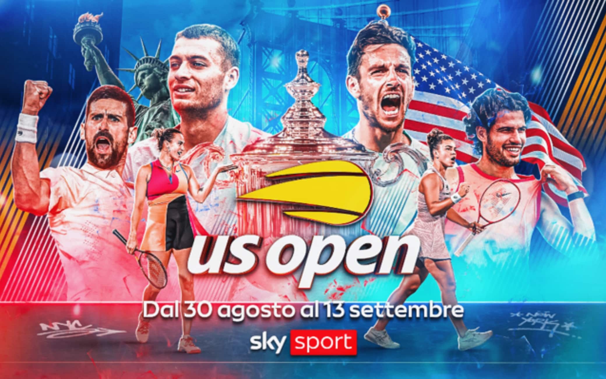 US Open, dove vedere il torneo del Grande Slam in tv e streaming