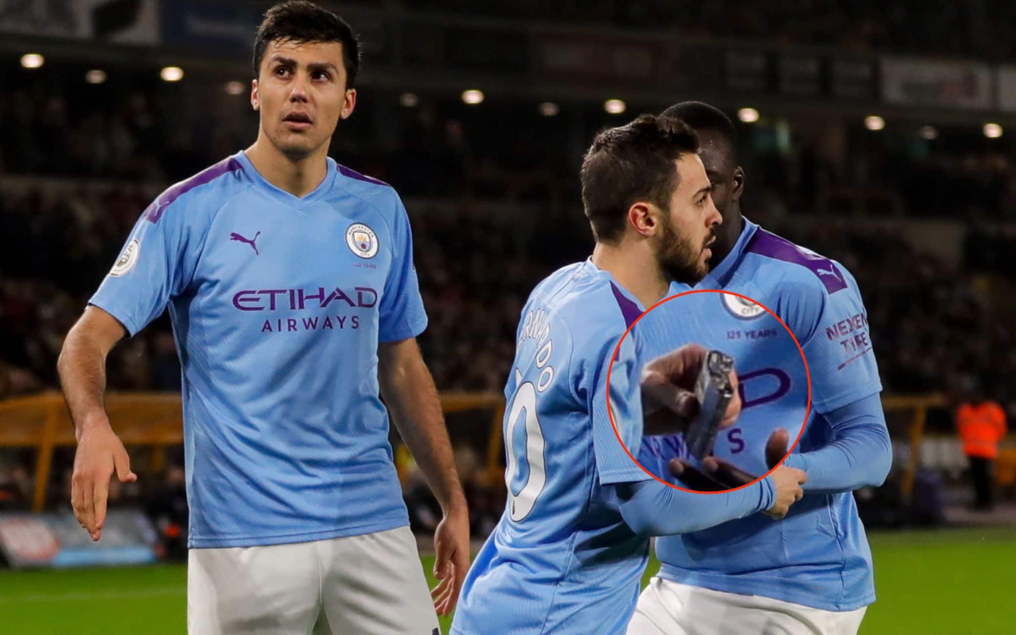 Bernardo Silva raccoglie la fiaschetta in Wolves-Man City