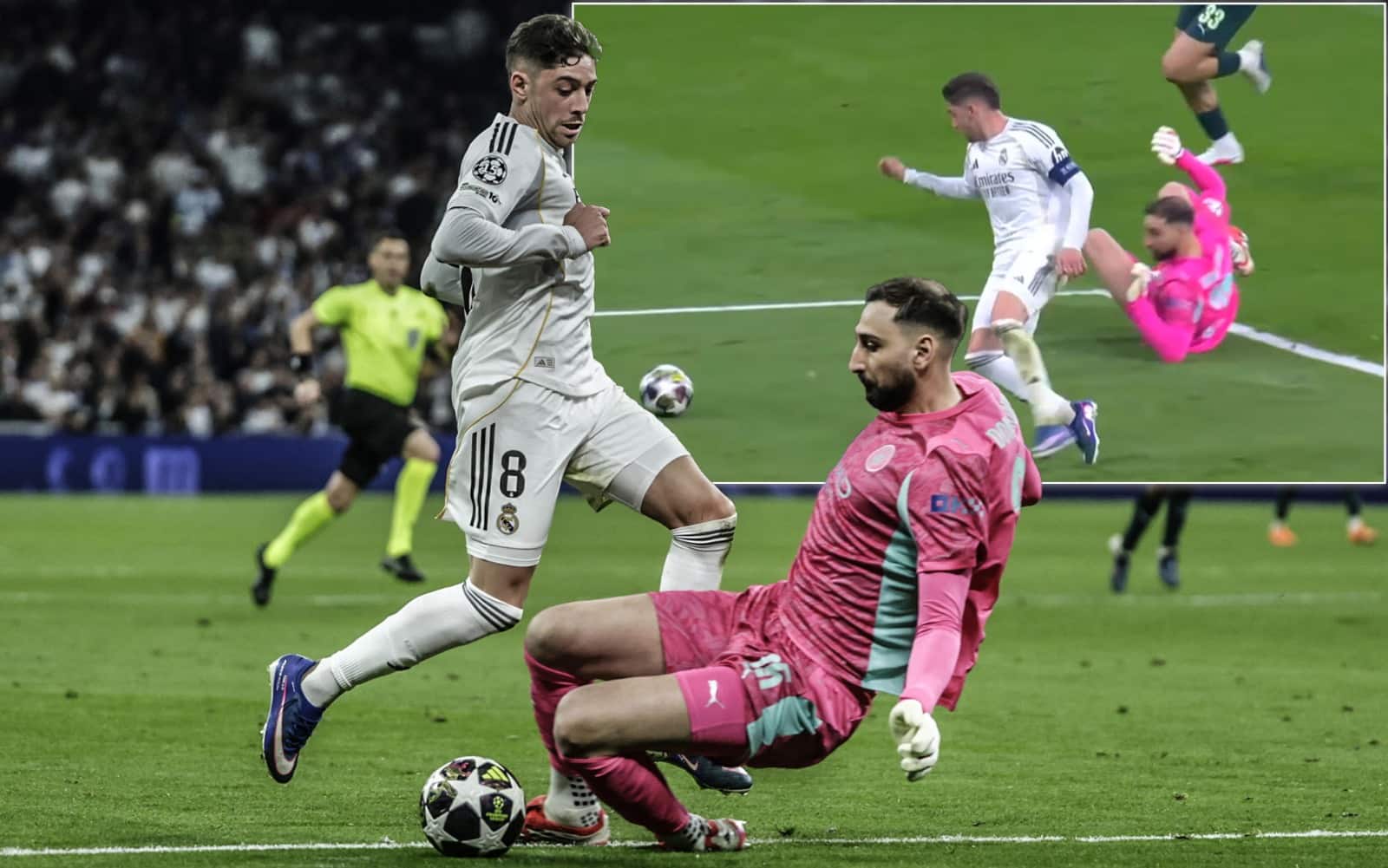 Donnarumma dice no a Vinicius: rigore parato