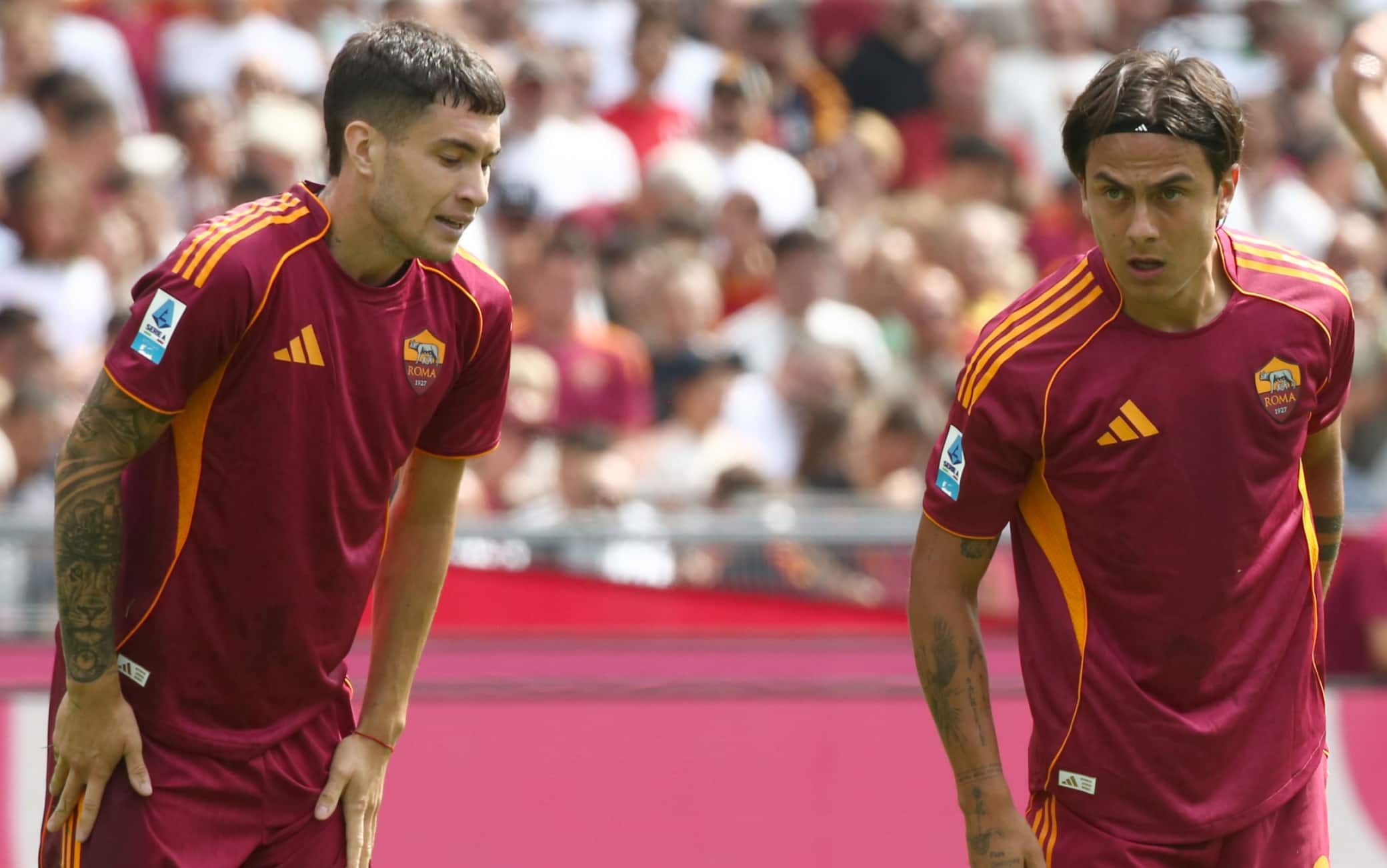 Roma, Dybala: "Non posso confermare ancora il rinnovo". Soule: "Non so se resto"