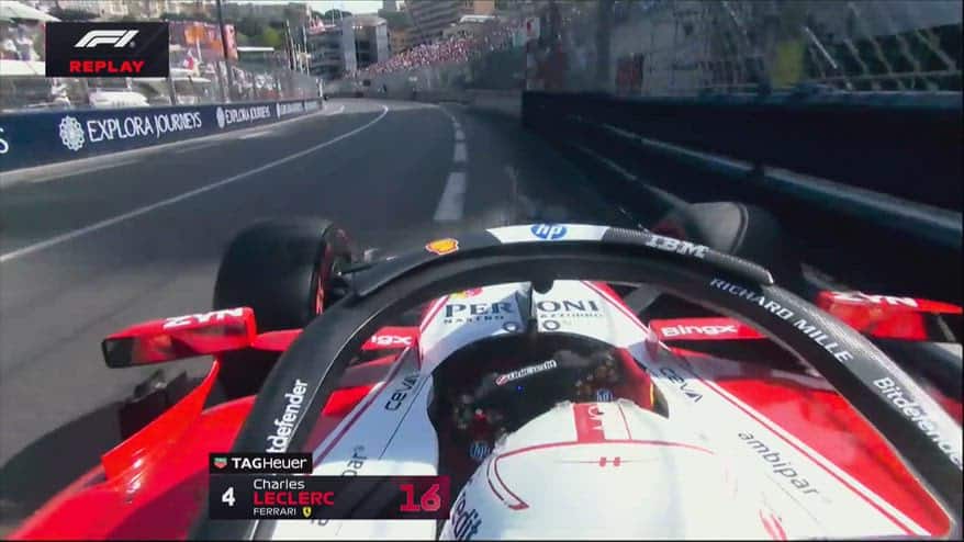 Leclerc, che rischio: prende il muro nell'ultimo giro in Q3