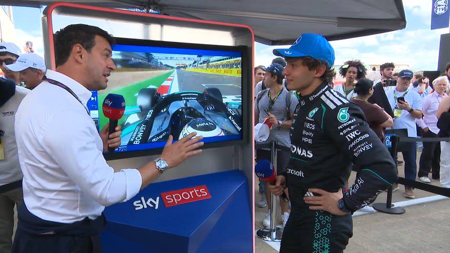 Antonelli spiega la sua pole a Silverstone allo SkyPad