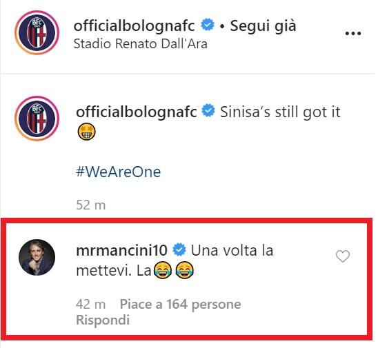 Commento Mancini (Instagram)