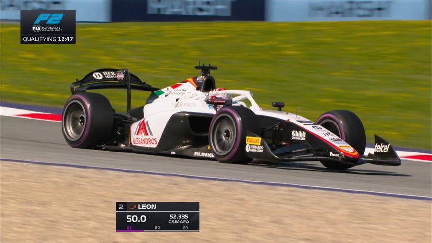 Formula 2, pole position 'in solitaria' per Leon in Austria