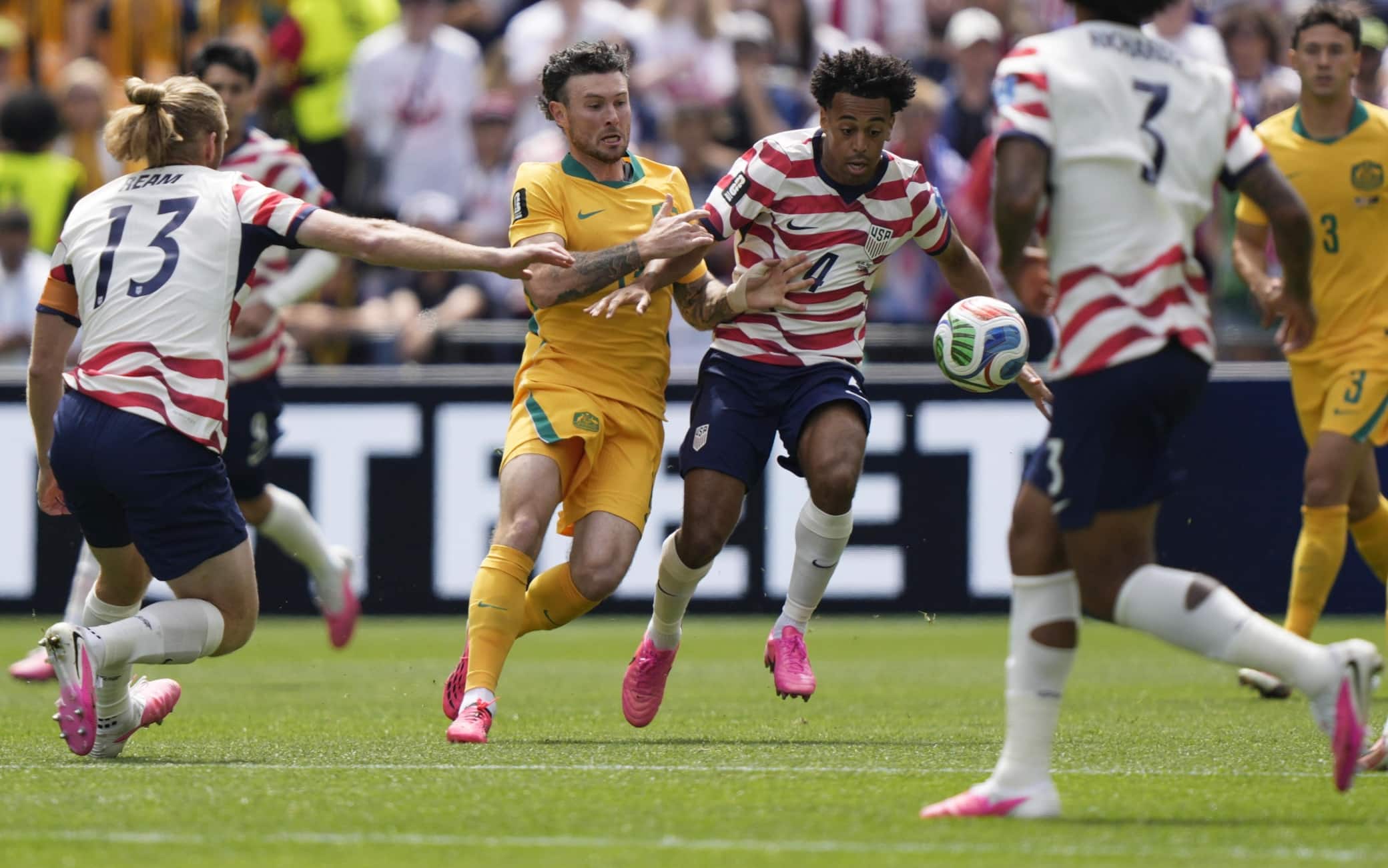 Il primo tempo di Usa-Australia