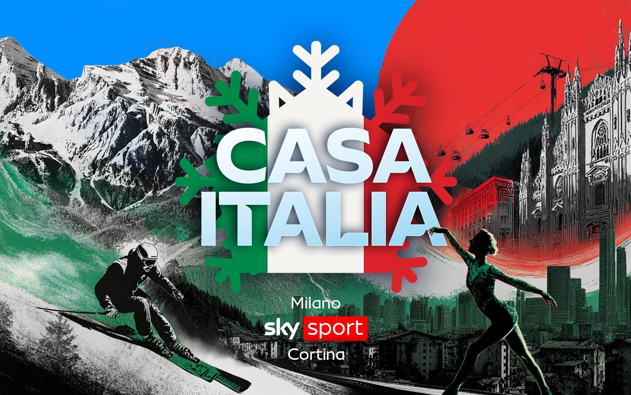 La Casa dello Sport di Sky diventa "Casa Italia". E a Sky c'è anche Franco Bragagna