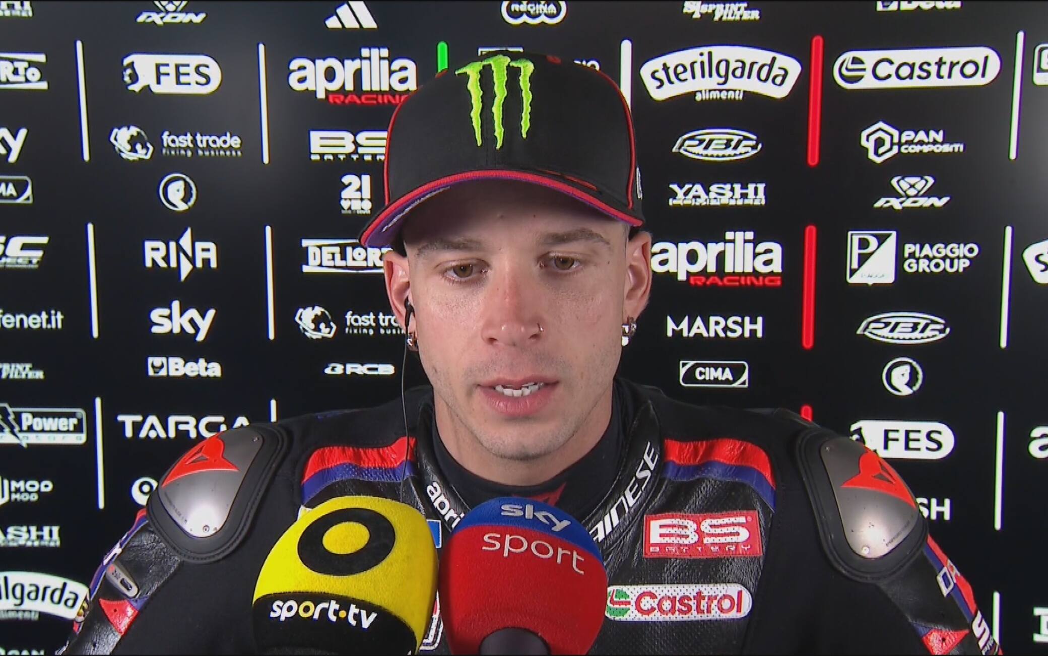 Aprilia, Bezzecchi: "Sono tornati alcuni vecchi problemi, ma è andata meglio del previsto"