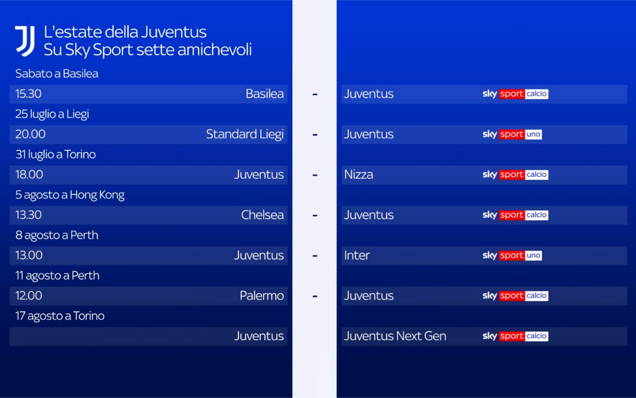 Amichevoli Juve