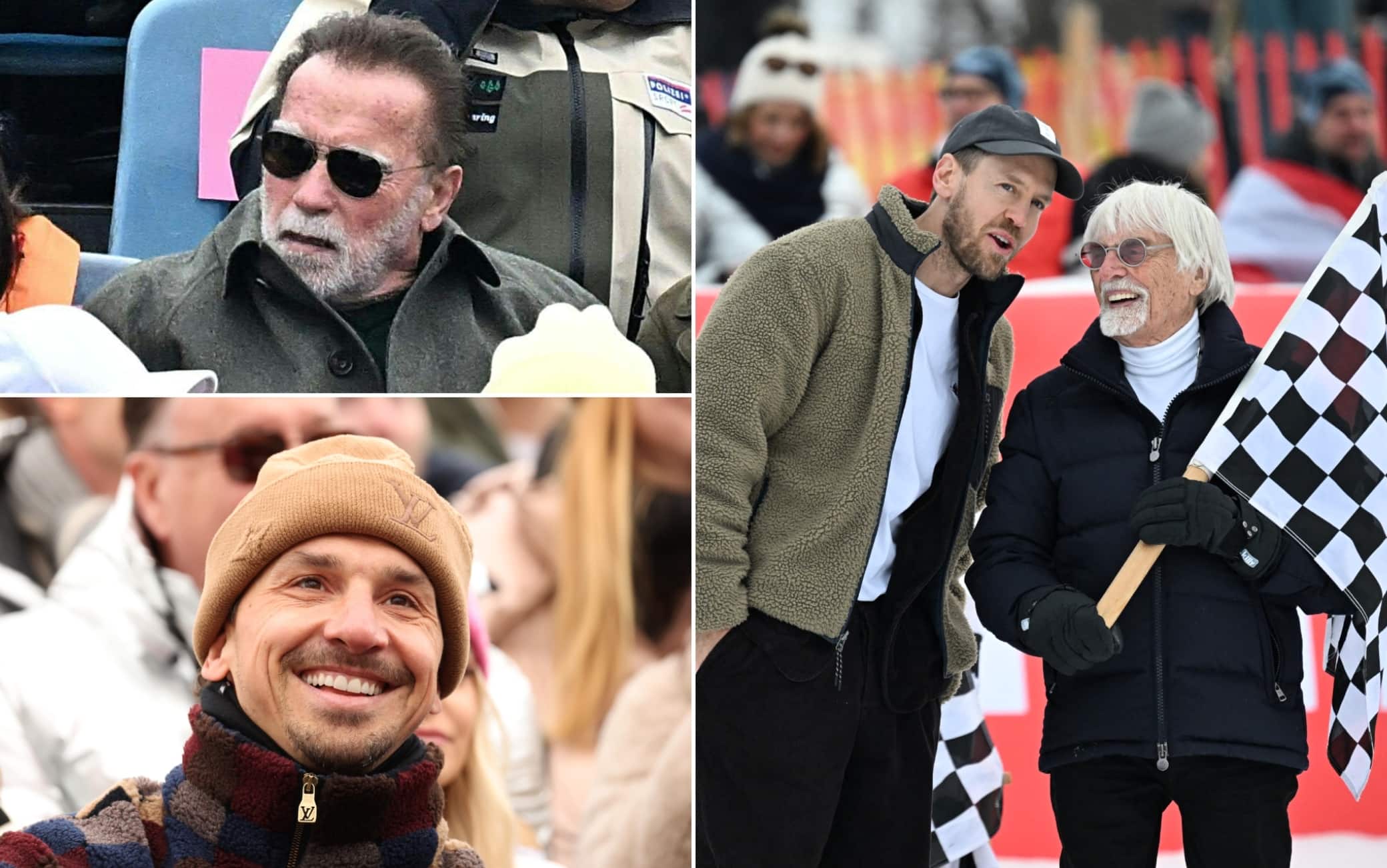 Schwarzenegger, Ibrahimovic e Vettel: i vip che hanno visto vincere Franzoni a Kitzbuehel 
