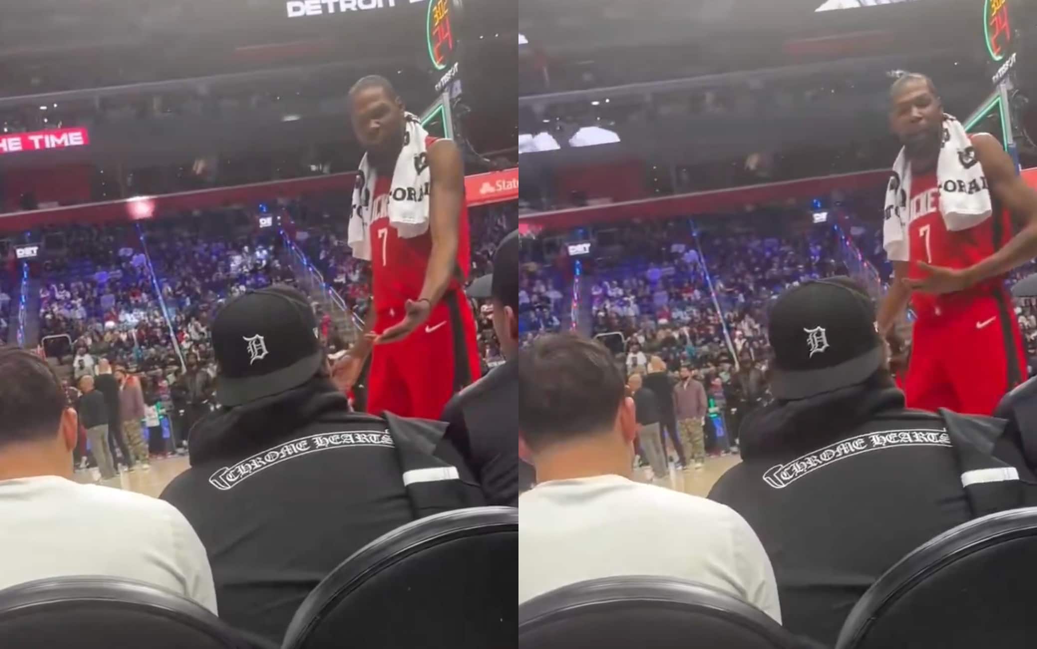 NBA, Durant e il litigio con un tifoso a Detroit: prima reagisce, poi prova a spiegarsi