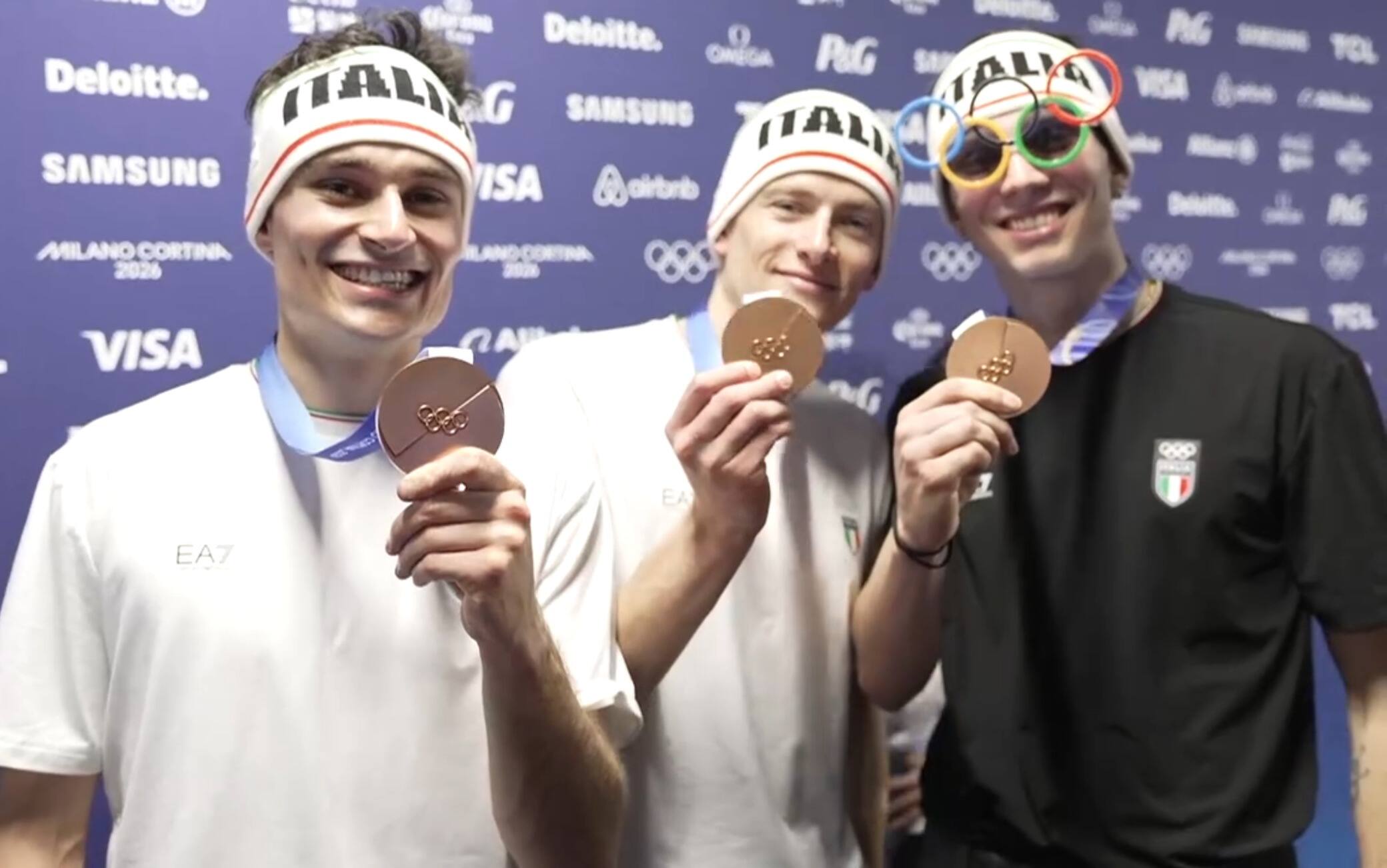 Olimpiadi, staffetta maschile bronzo nello short track: "Siamo un'orchestra"