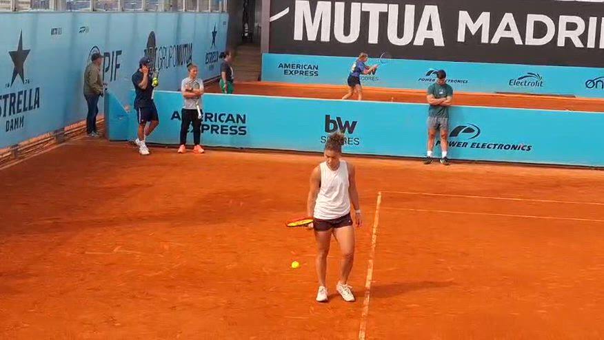Paolini, allenamento a Madrid in vista del debutto