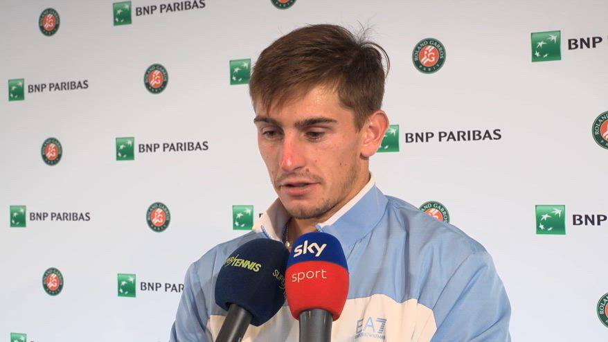 Arnaldi: "La miglior partita della mia carriera"