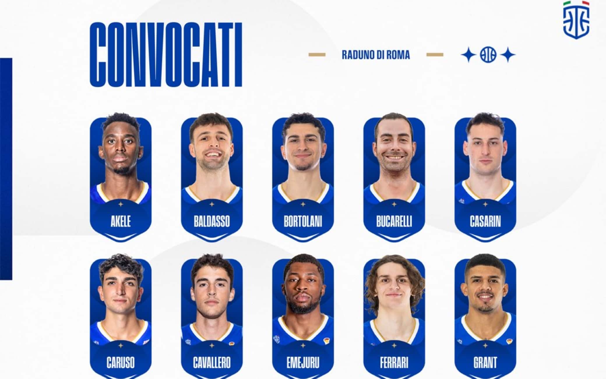 Basket, i convocati dell'Italia per la terza finestra di qualificazioni mondiali