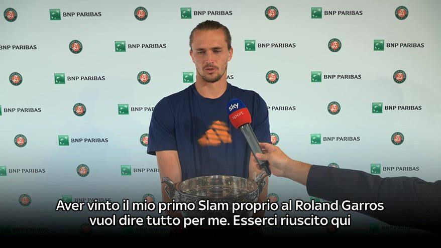 Zverev: "Aver vinto primo Slam qui vuole dire tutto per me"